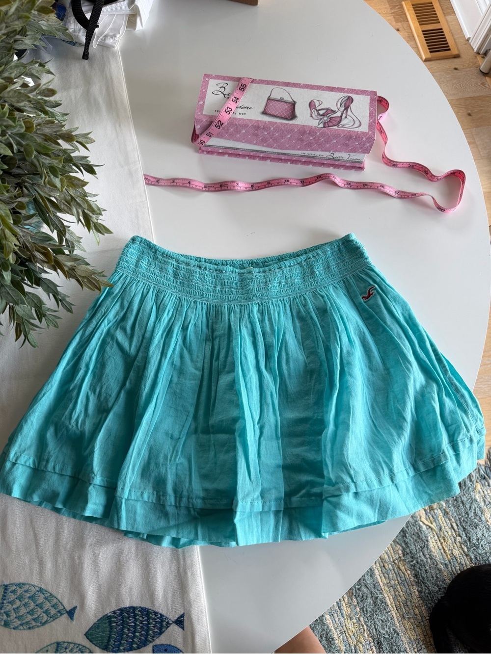 Vintage Turquoise Skater Skirt